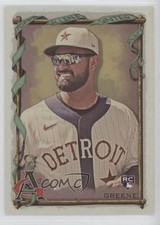2023 Topps Allen & Ginter Hot Box Silver Portrait Short Print Riley Greene 1h6