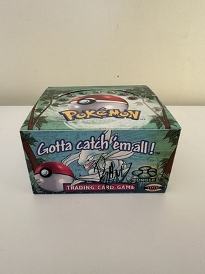 Pokemon Dschungel Set (Unlimited) Booster Box - Leer - Signiert von Randolph 