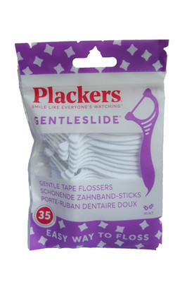 Plackers Schonende Zahnband Sticks, Gentleside, Minzgeschmack - 35 Stück
