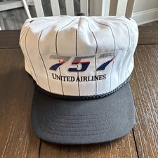 Vintage United Airlines Indy 500 Indianapolis Motor Speedway Snapback Hat Cap