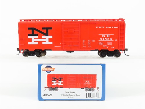 Vagón de caja de una sola puerta escala HO Athearn ATH7627 NH New Haven Railroad 40' #31520 | Condition: Used