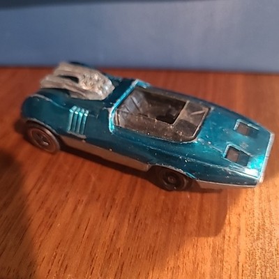  Hot Wheels 1969 Redline Peeping Bomb Aqua Blue ~b8x