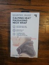 Sharper Image Calming Heat Massaging Vibrating Neck Wrap