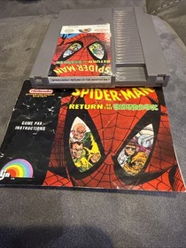Spider-Man Return Of The Sinister Six Cartucho de Juego y Manual Juego Nintendo Nes