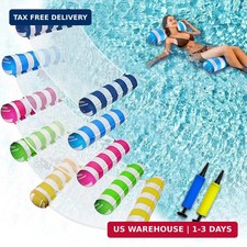 JUXIAO 5 Pack Upgrated XL Water Pool Floats, 4-in-1 Hammock, Saddle, Lounge Cha
