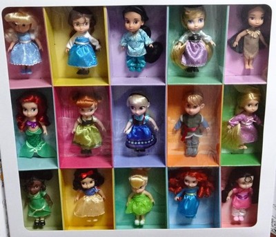 Disney Store ANIMATORS Collection Princess MINI DOLL SET 15