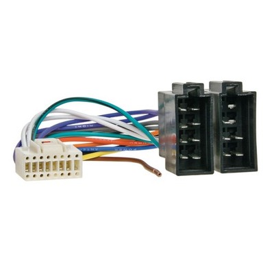 Adapterkabel für Pioneer Radio 16 Pin ISO Stecker Weiß 21x9mm DEH DEX KEH