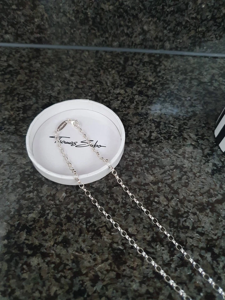 Thomas Sabo Ankerkette 45 cm mit Charmträger , 925 Sterlingsilber, Neu - Bild 2 von 4