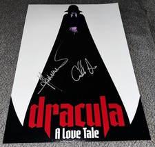 Caleb Landry Jones & director Luc Besson Signed 12x18 Photo Dracula With Proof