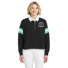 Women's WEAR by Erin Andrews Black New York Liberty Rugby Polo