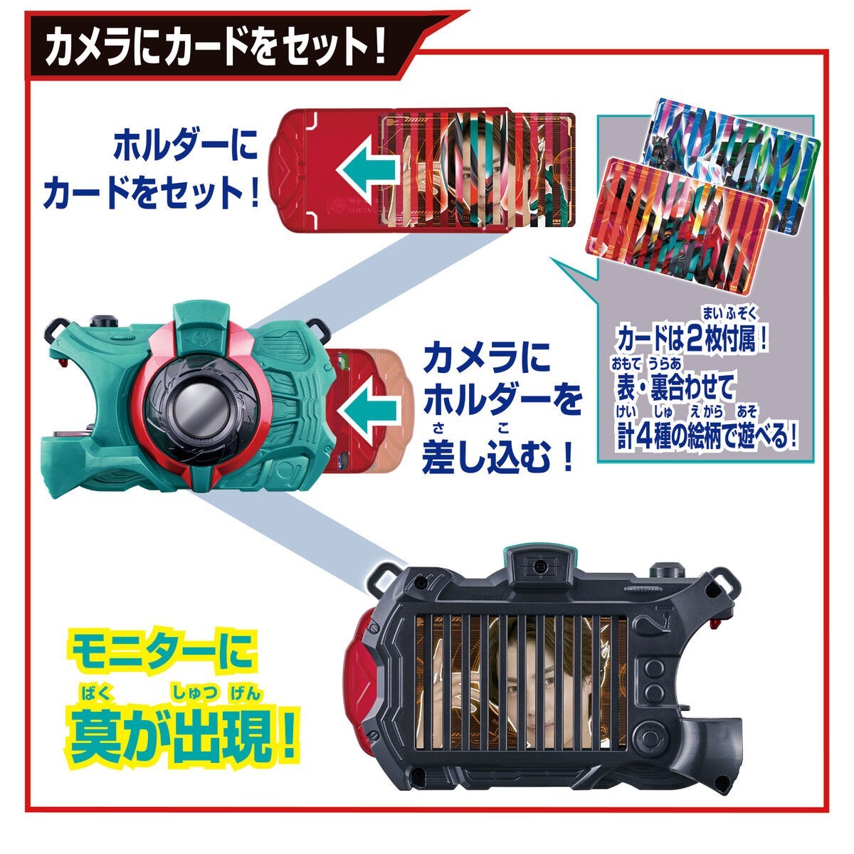 Bandai Kamen Rider Zeztz Gear Series DX Zeztz Camera & Sensor & W&