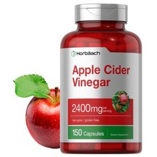 Horbäach Apple Cider Vinegar Capsules 2400mg...