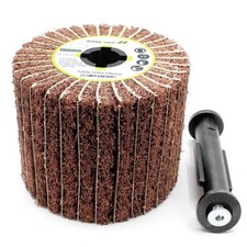 Vlieswalze Satinierwalze Vlies + Gewebe Körnung 80 mit Aufnahmedorn Dorn M14