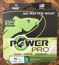 POWER PRO Spectra Fiber Braided Fishing Spool Line 80lb 300yd Green 21100800300E