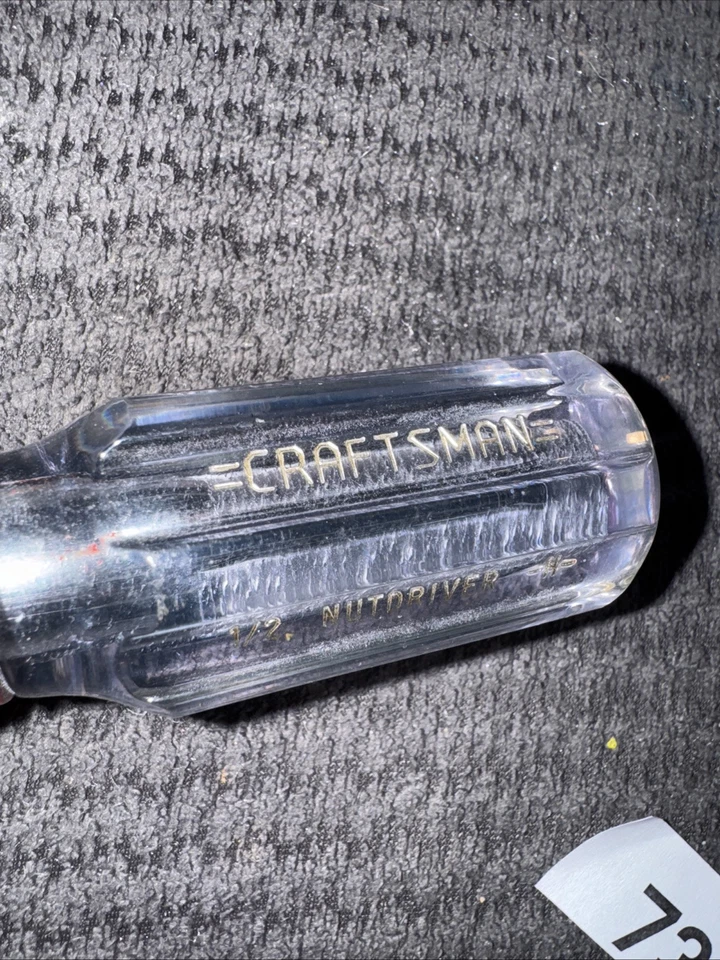 Sears Craftsman USA Nos 1/2” Stubby Nutdriver Red Maroon Band 41950 H Series - Image 3 of 4