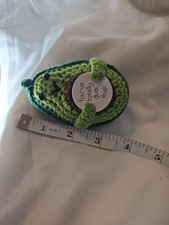 Crocheted 4 In Positive Avocado Handmade "You've Totally Guac This "
