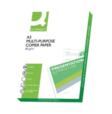 Q-Connect Copier Paper A3 80gsm White Pack of 2500 KF01089B - New + 24h Del