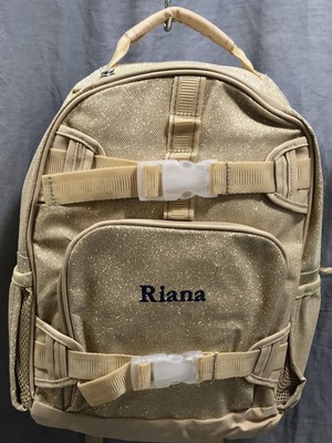 gold glitter backpack