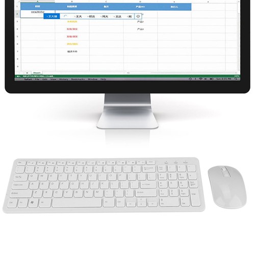 108 Tasten MultiFunktions 2.4G Wireless Keyboard Maus Combo Hohe Empfindlichkeit - Afbeelding 2 van 11