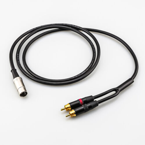 Naim Premium Aux Input 5 Pin Din to Dual Phono RCA Plug Cable for NAIM Quad Amps - Picture 3 of 5