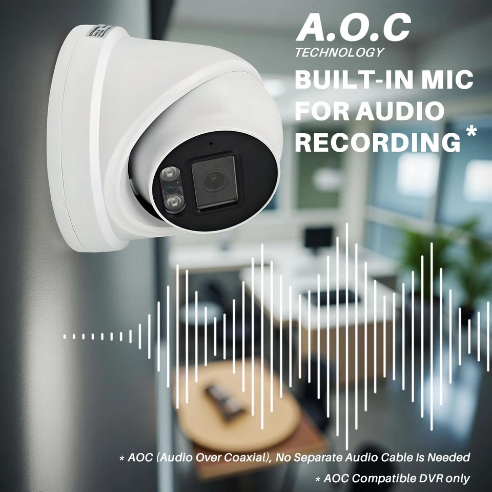 4 Camera CCTV System 5MP Lite DVR HD Home Outdoor Security Kit With Hard Drive - Image 3 of 4