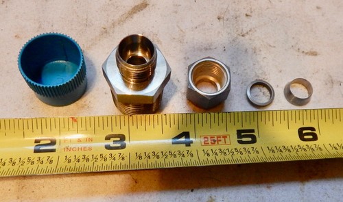 Swagelok Tube Fitting 1/2" MNPT-3/8”OD Tubing Male Conn GasTight XB9-UN4 SS 286T - Picture 5 of 7
