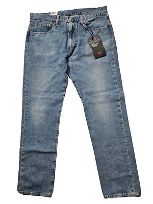 Levi's Premium 502 Regular Taper Men's Light Blue Washed Jeans Size *33x31 Nwt