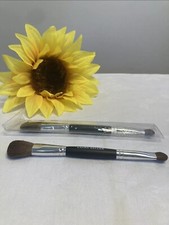 Lot Of 2- Laura Geller Double Ended Makeup Brush For Eyeshadow And Blending