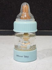 1990 Precious Moments Blue Boy Welcome Baby Decorative Baby Bottle