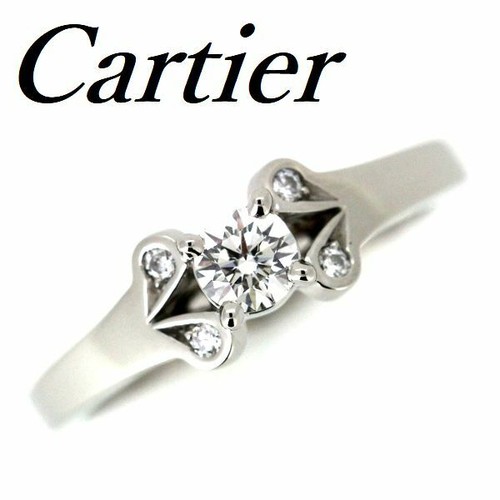 Cartier Pt950 0.21ct Diamond Ballerina 