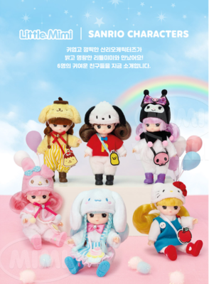 Sanrio X Little Mimi 6 Characters Doll Figure Officially licensed