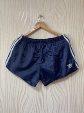 ADIDAS VINTAGE SHORTS MADE IN WEST GERMANY sz L MEN BLACK