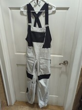 Burton Carbonate Bibs Women's Size Small Gore-Tex Gray Cloud Snowboard 2L 2023