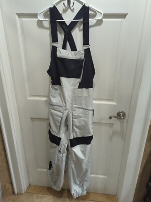 Burton Carbonate Bibs Women's Size Small Gore-Tex Gray Cloud Snowboard 2L 2023