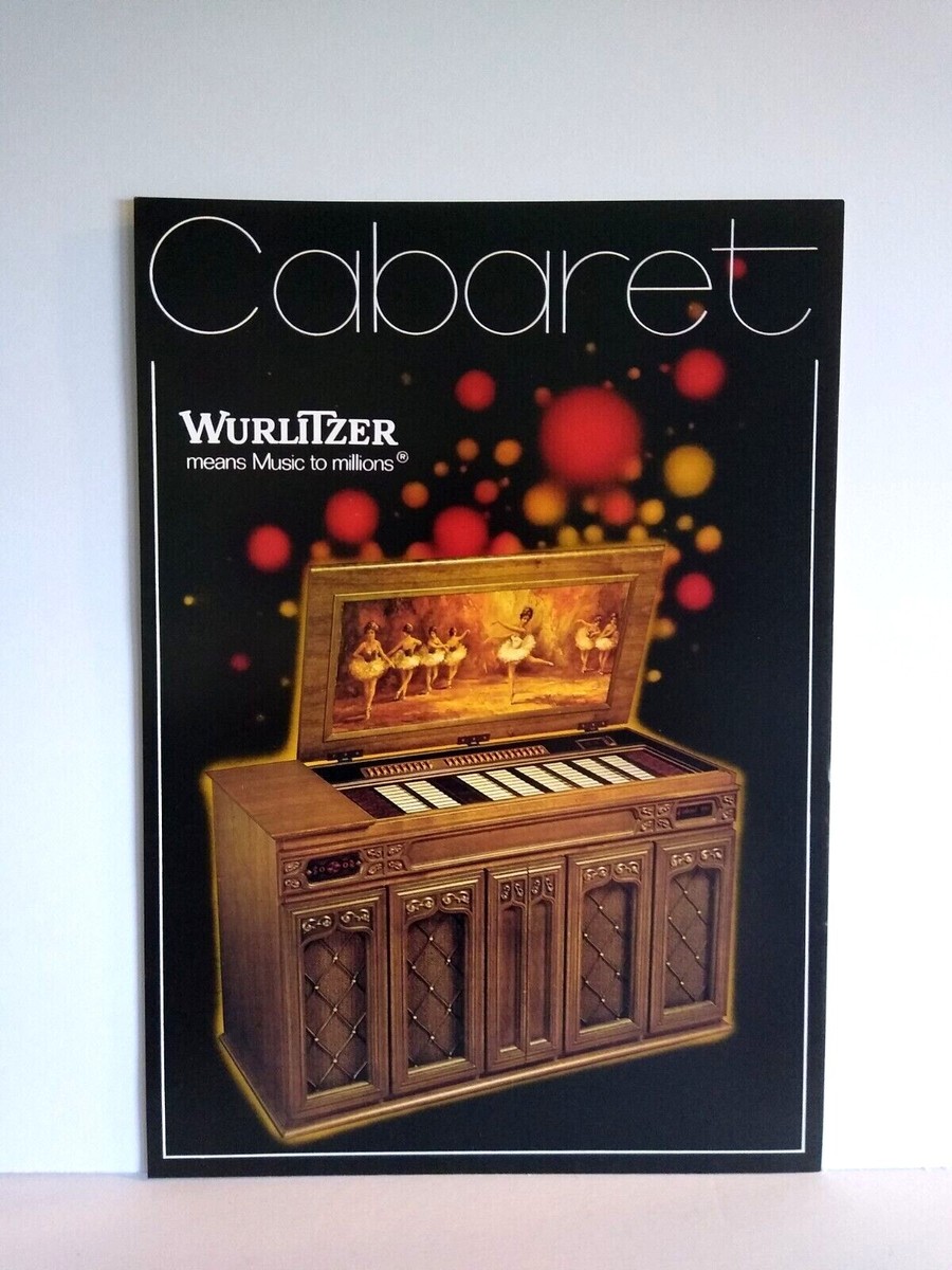 Wurlitzer Cabaret Ballet Jukebox Flyer Original Phonograph Music