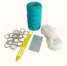 Spun polyester Purse Net Kit in Blue (ferret nets,twine,long nets,)