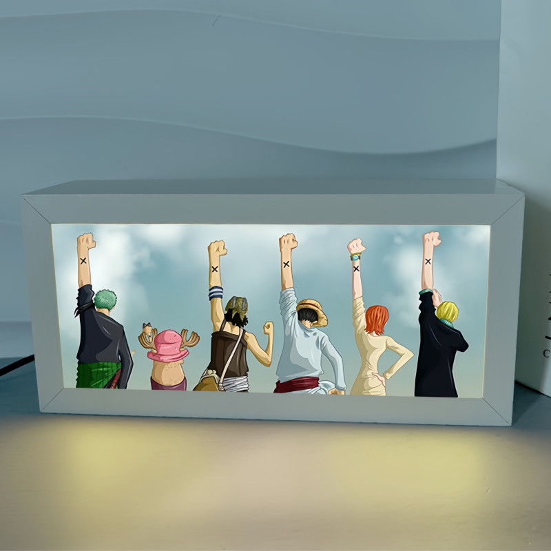 One Piece Luffy Anime LED Lámpara de mesa Luz de noche Tablelamp Night light 20X9.6cm