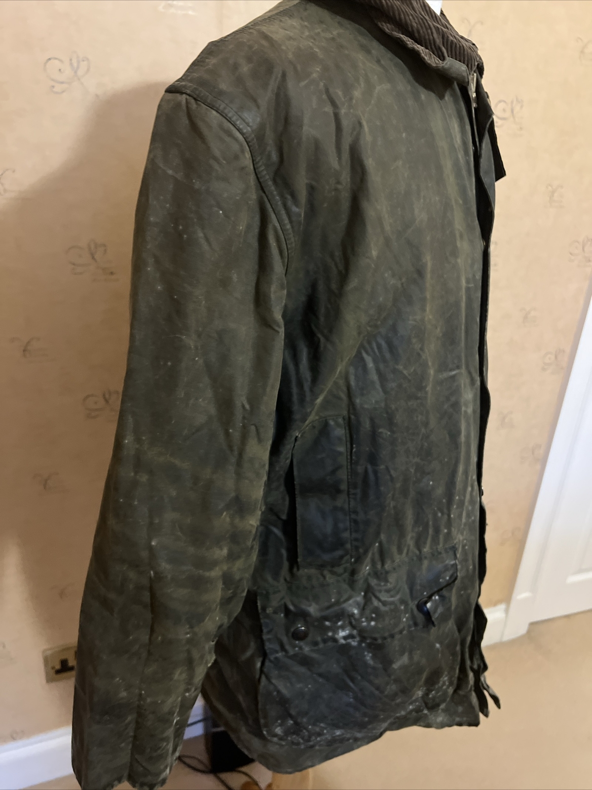 Barbour NORTHUMBRIA A400 Vintage Wax Jacket 107cm 42 In 3 Royal Crest