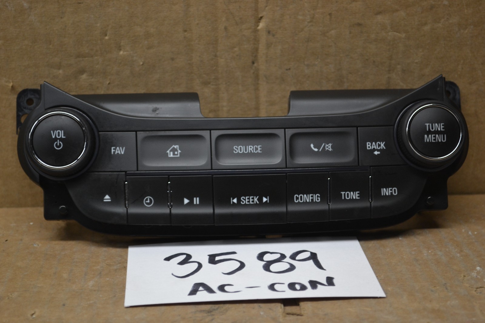2014 2015 2016 Chevrolet Malibu AC and Heater Control Used Stock #3589-AC 