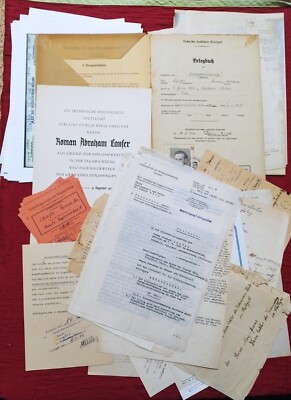 Archive Jewish Polish German Person University Stuttgart Germany 1940s-1970s 