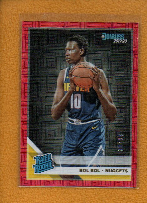 Bol Bol 2019-20 Donruss Basketball Choice Rated Rookies Red Infinite RC #234 /99