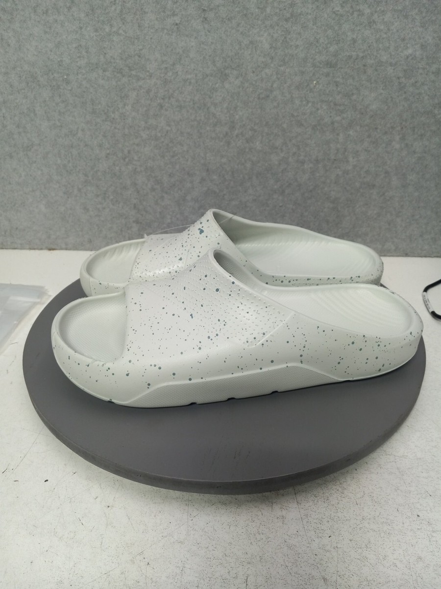 Nike Jordan Post Slides Sandals White/Light Silver Mica