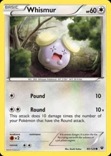 Pokemon Whismur (80/125) Fates Collide LP REVERSE HOLO