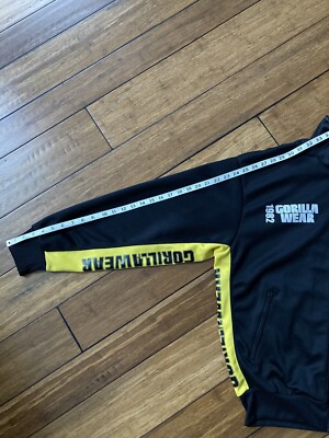 希少 GORILLA WEAR イエロー トレーナー　ビルダー　フィジーク Men's Gorilla Wear Full Zip Track Jacket New Bodybuilding