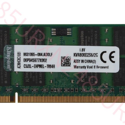 Memoria para portátil Kingston 2G 2 GB PC2-6400S DDR2 800 MHz 200 pines SODIMM KVR800D2S6/2G - Imagen 4 de 7
