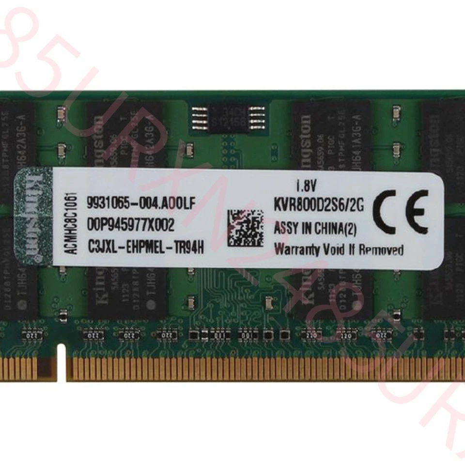 Kingston 2G 2GB PC2-6400S DDR2 800Mhz 200Pin SODIMM KVR800D2S6/2G Laptop Memory - Image 4 of 4
