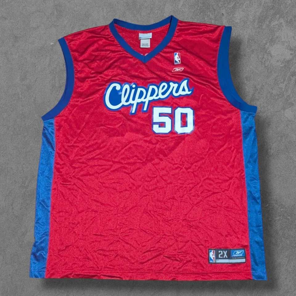 Los Angeles Clippers Maggette Swingman Basketball Jersey 2XL Vintage Reebok - Image 2 of 4
