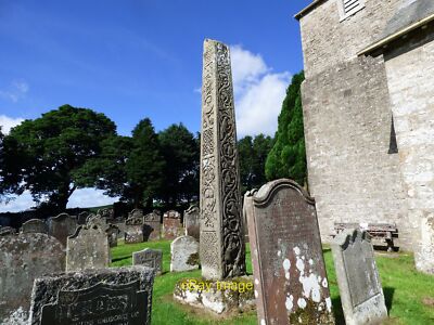 Photo 12x8 Bewcastle Cross Southern and eastern faces of the cross. c2021