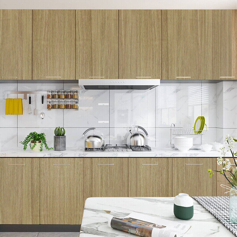 5M Wood Effect Vinyl Wrap Self Adhesive Film Stickers Worktop Covering