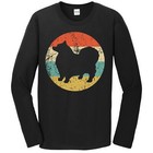 Keeshond Shirt - Retro Keeshond Dog Breed Icon Long Sleeve T-Shirt